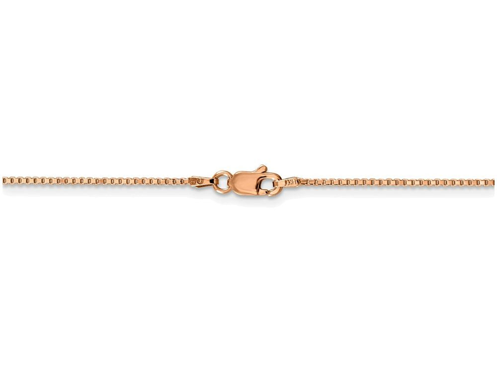 FJC Finejewelers 8 Inch 14k Rose 1mm Gold Box Link Chain Bracelet