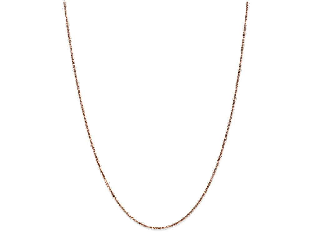 FJC Finejewelers 24 Inch 14k Rose Gold 1.2mm Spiga Chain Necklace