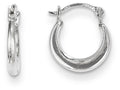 FJC Finejewelers 14k White Gold Madi K 1.70mm Hoop Children Earrings