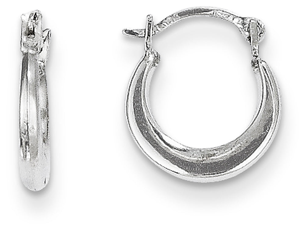 FJC Finejewelers 14k White Gold Madi K 1.70mm Hoop Children Earrings
