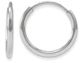 FJC Finejewelers 14k White Gold Madi K Endless Hoop Children Earrings