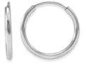 FJC Finejewelers 14k White Gold Madi K Endless Hoop Children Earrings