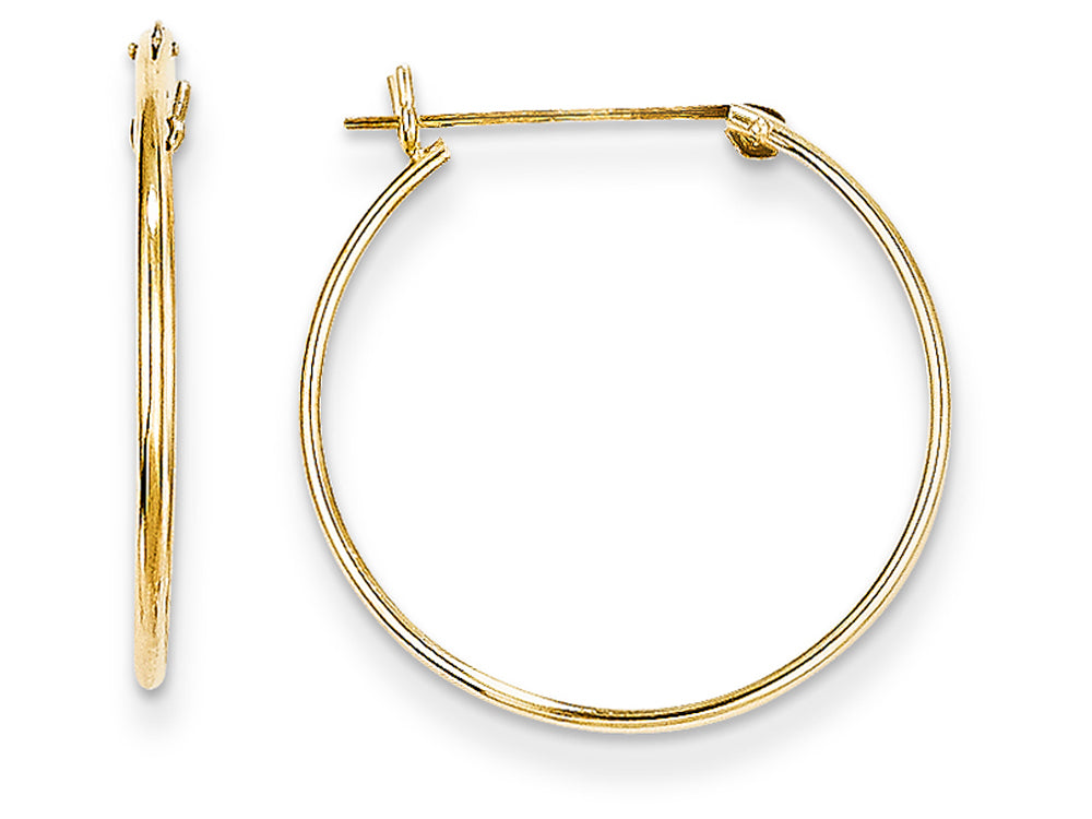 FJC Finejewelers 14k Yellow Gold Madi K 1mm Hoop Children Earrings