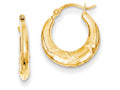 FJC Finejewelers 14k Yellow Gold Madi K Hollow X Hoop Children Earrings
