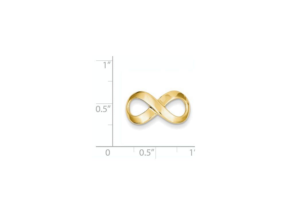 FJC Finejewelers 14k Yellow Gold Fancy Polished Figure-8 Chain Slide