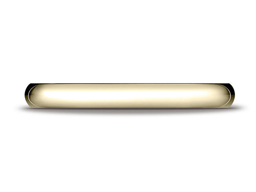 Benchmark 14k Gold 3.0mm Slightly Domed Super Light Comfort-fit Wedding Band / Ring