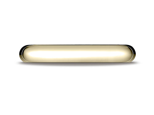 Benchmark 14k Gold 4.0mm Slightly Domed Super Light Comfort-fit Wedding Band / Ring