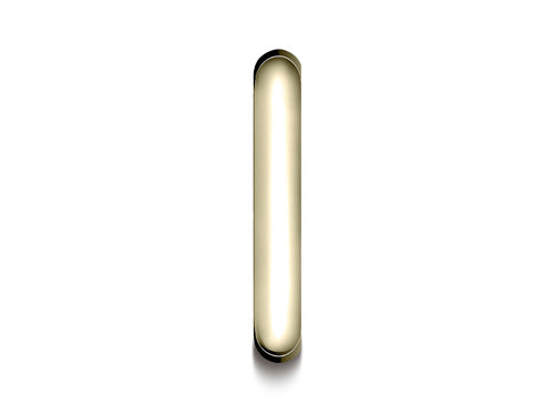 Benchmark 14k Gold 4.0mm Slightly Domed Super Light Comfort-fit Wedding Band / Ring