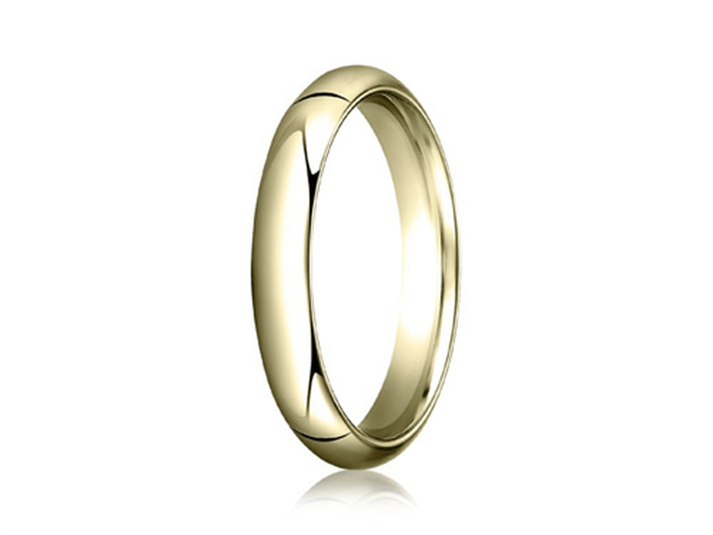 Benchmark 14k Gold 4.0mm Slightly Domed Super Light Comfort-fit Wedding Band / Ring
