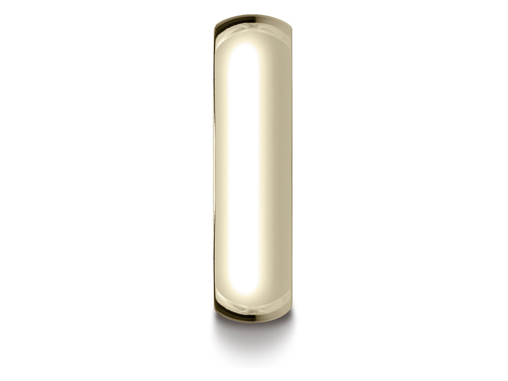 Benchmark 14k Gold 6mm Slightly Domed Super Light Comfort-fit Wedding Band / Ring