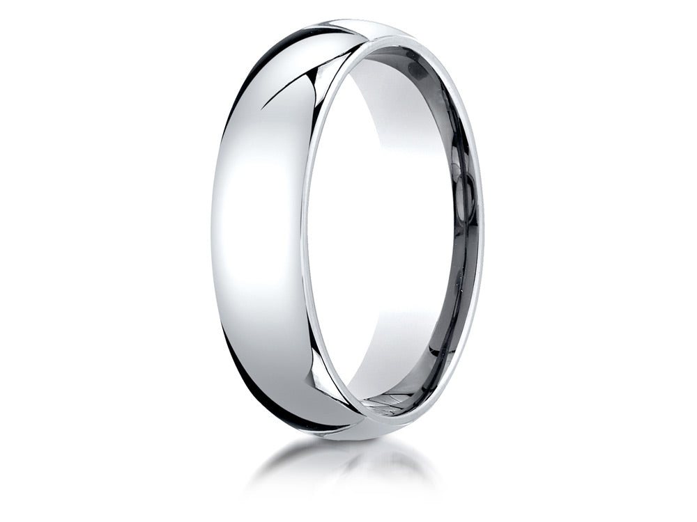 Benchmark 14k Gold 6mm Slightly Domed Super Light Comfort-fit Wedding Band / Ring