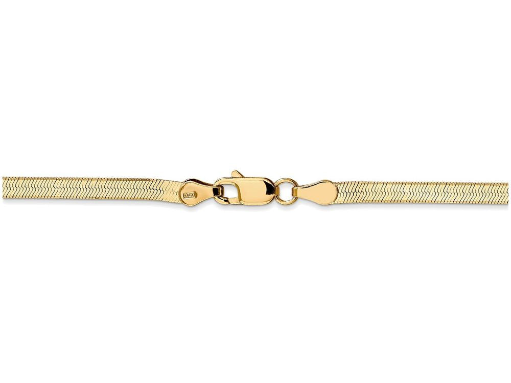 FJC Finejewelers 30 Inch 14k Yellow Gold 3.0mm Silky Herringbone Chain Necklace