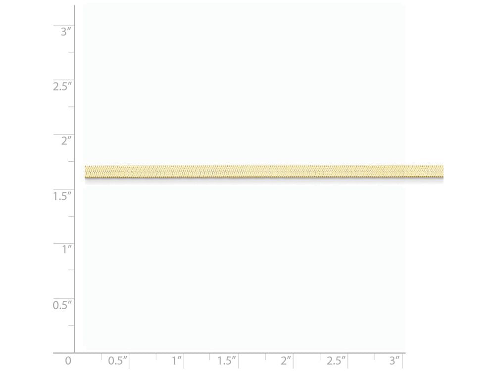 FJC Finejewelers 30 Inch 14k Yellow Gold 3.0mm Silky Herringbone Chain Necklace
