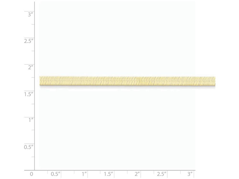 FJC Finejewelers 7 Inch 14k Yellow Gold 4.0mm Silky Herringbone Chain Bracelet