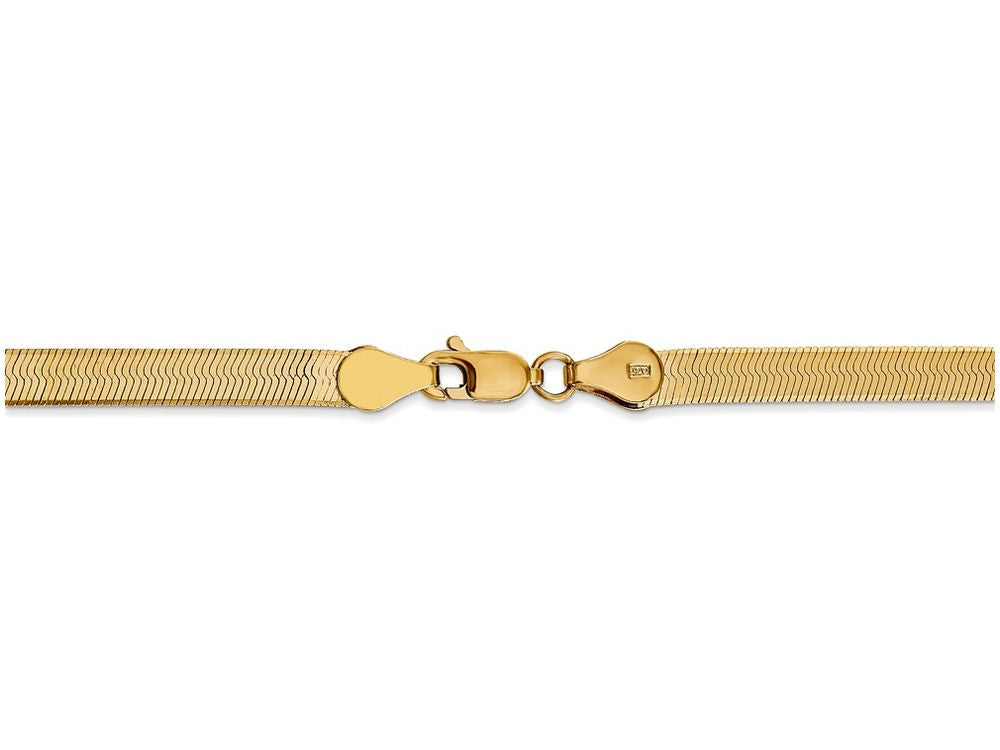 FJC Finejewelers 8 Inch 14k Yellow Gold 4.0mm Silky Herringbone Chain Bracelet