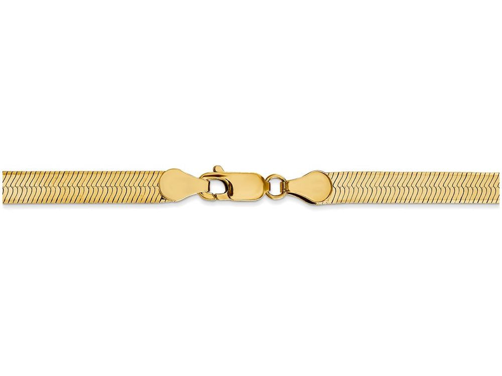 FJC Finejewelers 24 Inch 14k Yellow Gold 5.0mm Silky Herringbone Chain Necklace