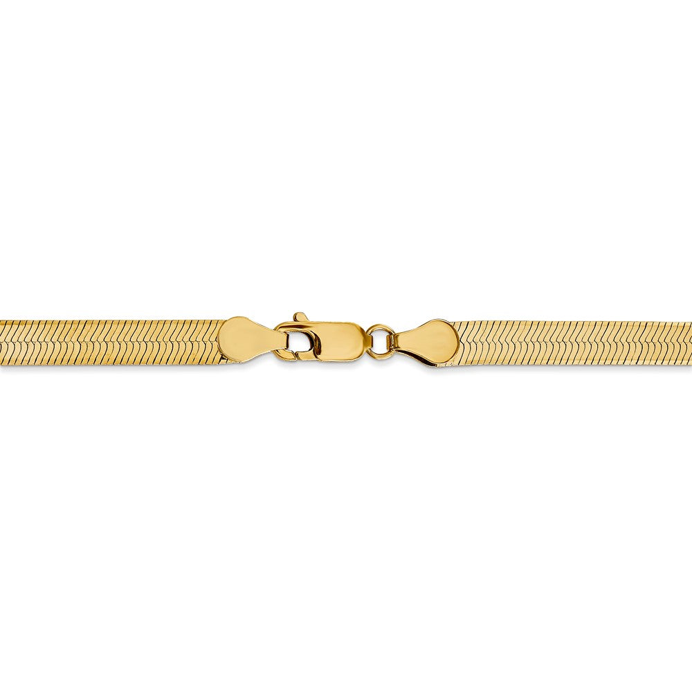 FJC Finejewelers 7 Inch 14k Yellow Gold 5.0mm Silky Herringbone Chain Bracelet