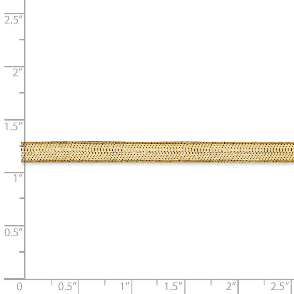 FJC Finejewelers 8 Inch 14k Yellow Gold 5.0mm Silky Herringbone Chain Bracelet