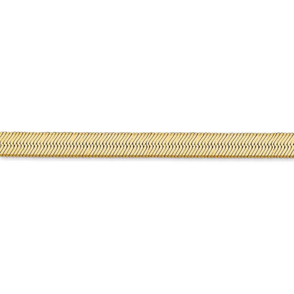 FJC Finejewelers 7 Inch 14k Yellow Gold 5.5mm Silky Herringbone Chain Bracelet