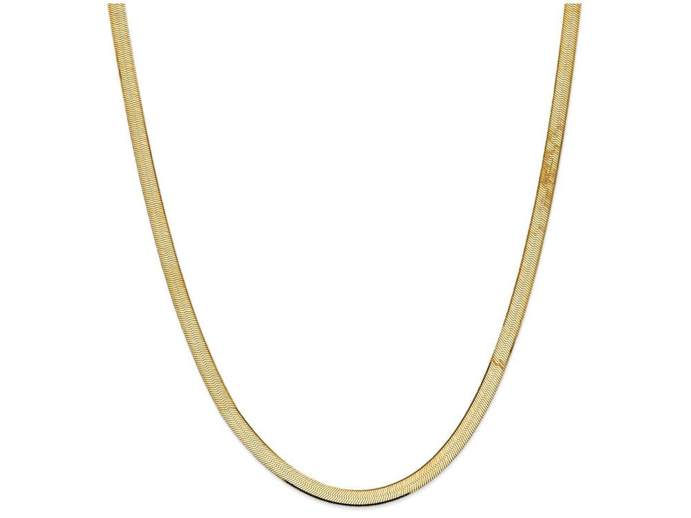 FJC Finejewelers 7 Inch 14k Yellow Gold 5.5mm Silky Herringbone Chain Bracelet