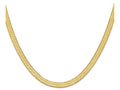 FJC Finejewelers 24 Inch 14k Yellow Gold 6.5mm Silky Herringbone Chain Necklace