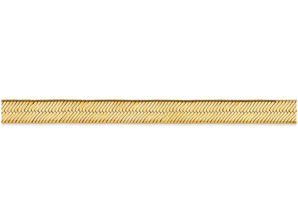 FJC Finejewelers 8 Inch 14k Yellow Gold 6.5mm Silky Herringbone Chain Bracelet