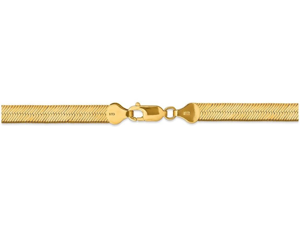 FJC Finejewelers 8 Inch 14k Yellow Gold 6.5mm Silky Herringbone Chain Bracelet
