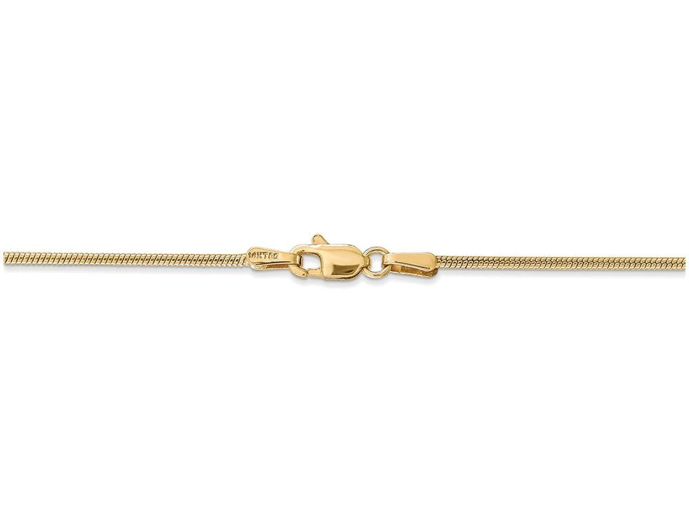 FJC Finejewelers 30 Inch 14k Yellow Gold 1.2mm Round Snake Chain Necklace