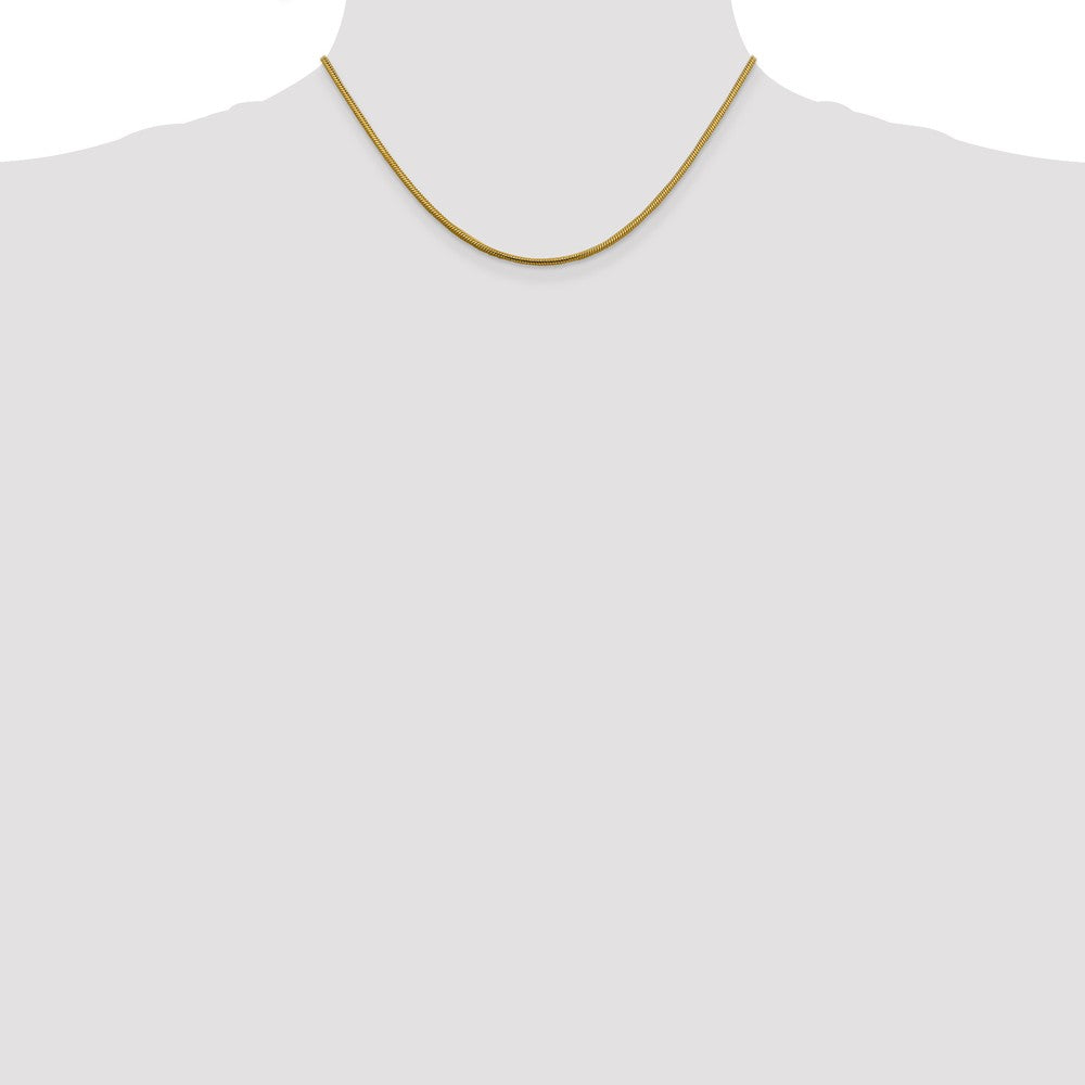 FJC Finejewelers 14 kt Yellow Gold 1.85mm Round Snake Chain