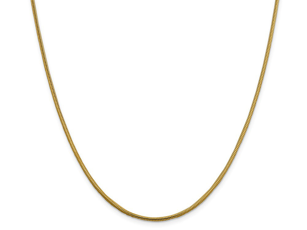 FJC Finejewelers 14 kt Yellow Gold 1.85mm Round Snake Chain