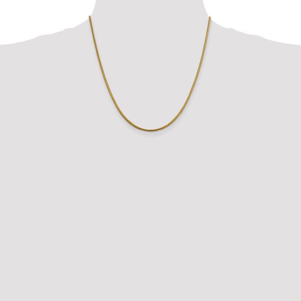 FJC Finejewelers 14 kt Yellow Gold 1.85mm Round Snake Chain