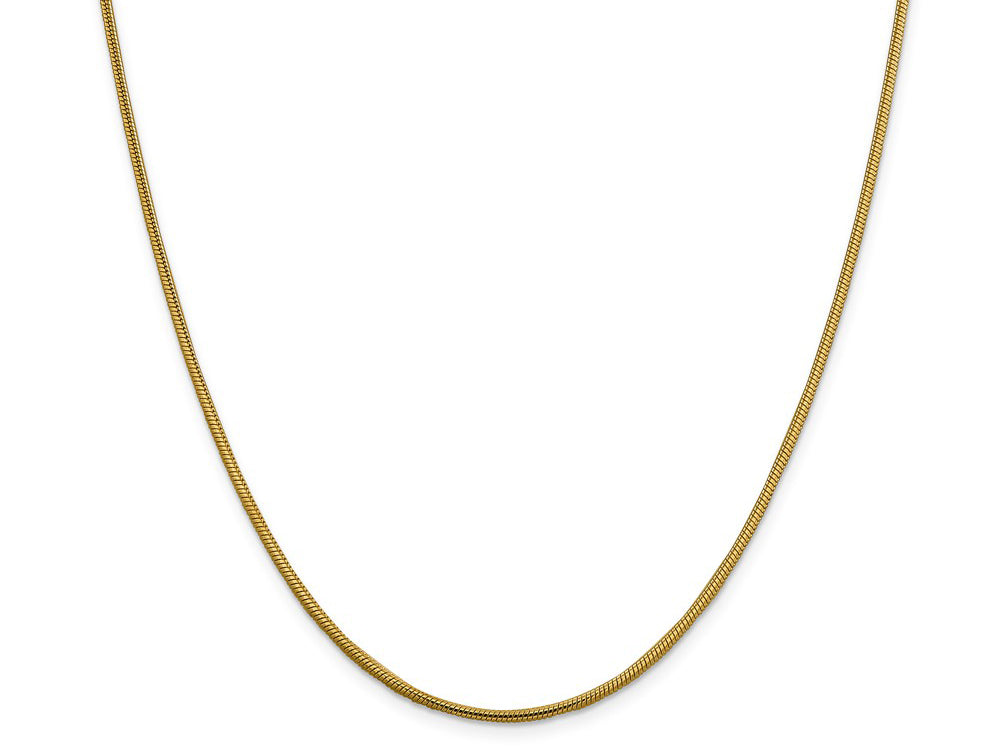 FJC Finejewelers 14 kt Yellow Gold 1.85mm Round Snake Chain