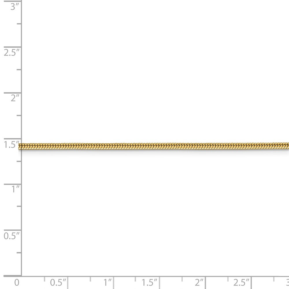 FJC Finejewelers 14 kt Yellow Gold 1.85mm Round Snake Chain