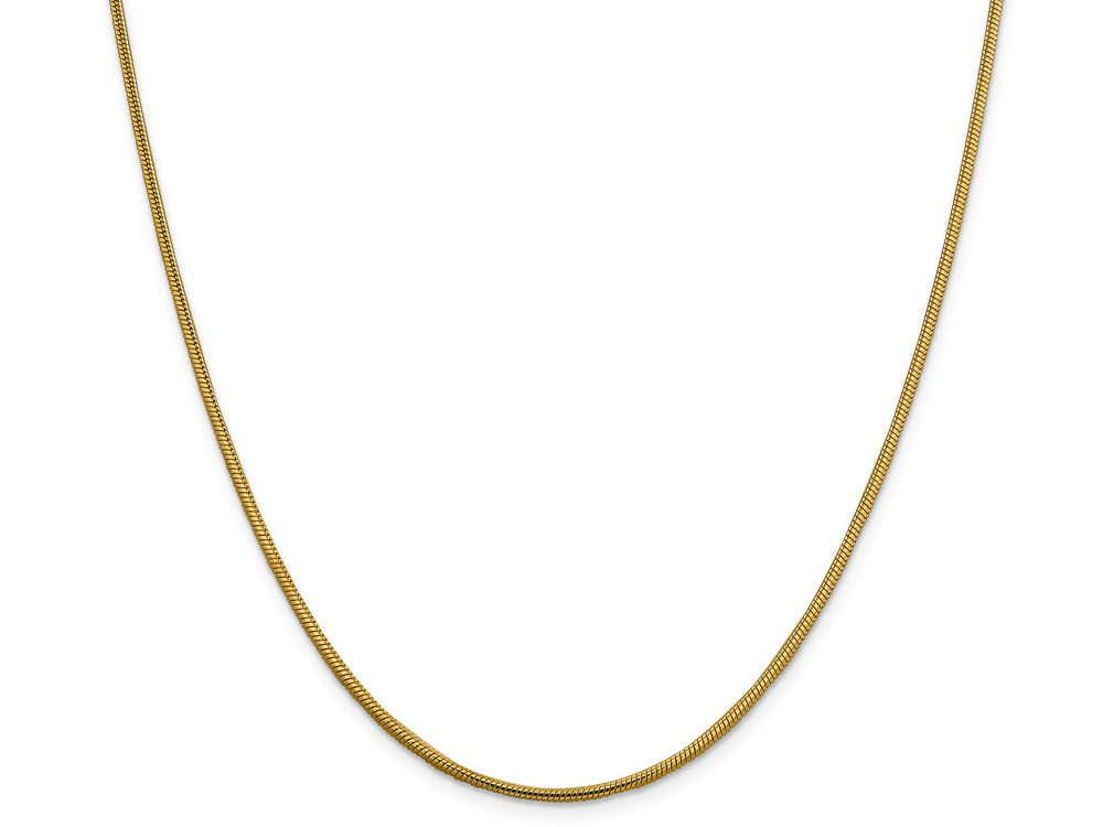 FJC Finejewelers 14 kt Yellow Gold 1.85mm Round Snake Chain