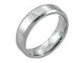 Chisel Stainless Steel Beveled Edge 6mm Polished Wedding Band