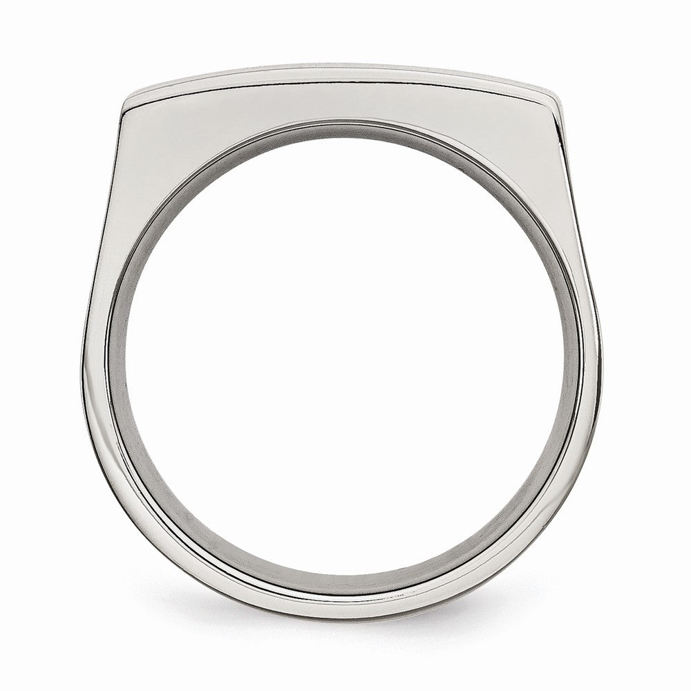 Chisel Stainless Steel 8mm Wedding Band