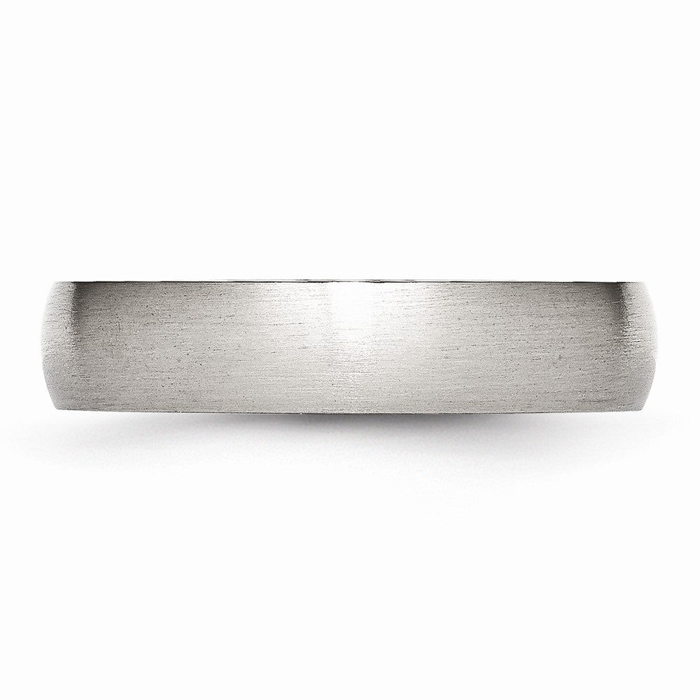 Chisel Stainless Steel 5mm Brushed Wedding Band
