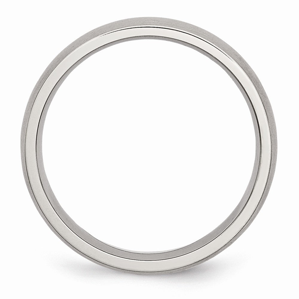 Chisel Stainless Steel 5mm Brushed Wedding Band