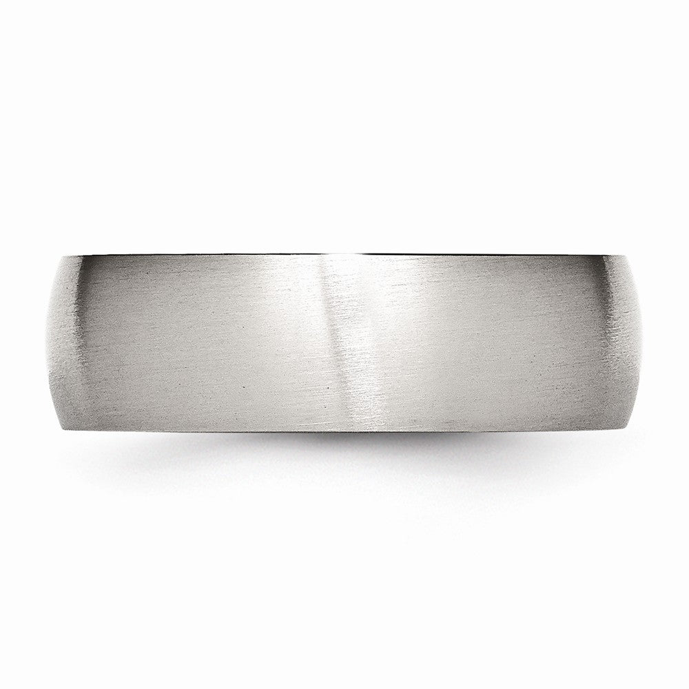 Chisel Stainless Steel 7mm Brushed Wedding Band