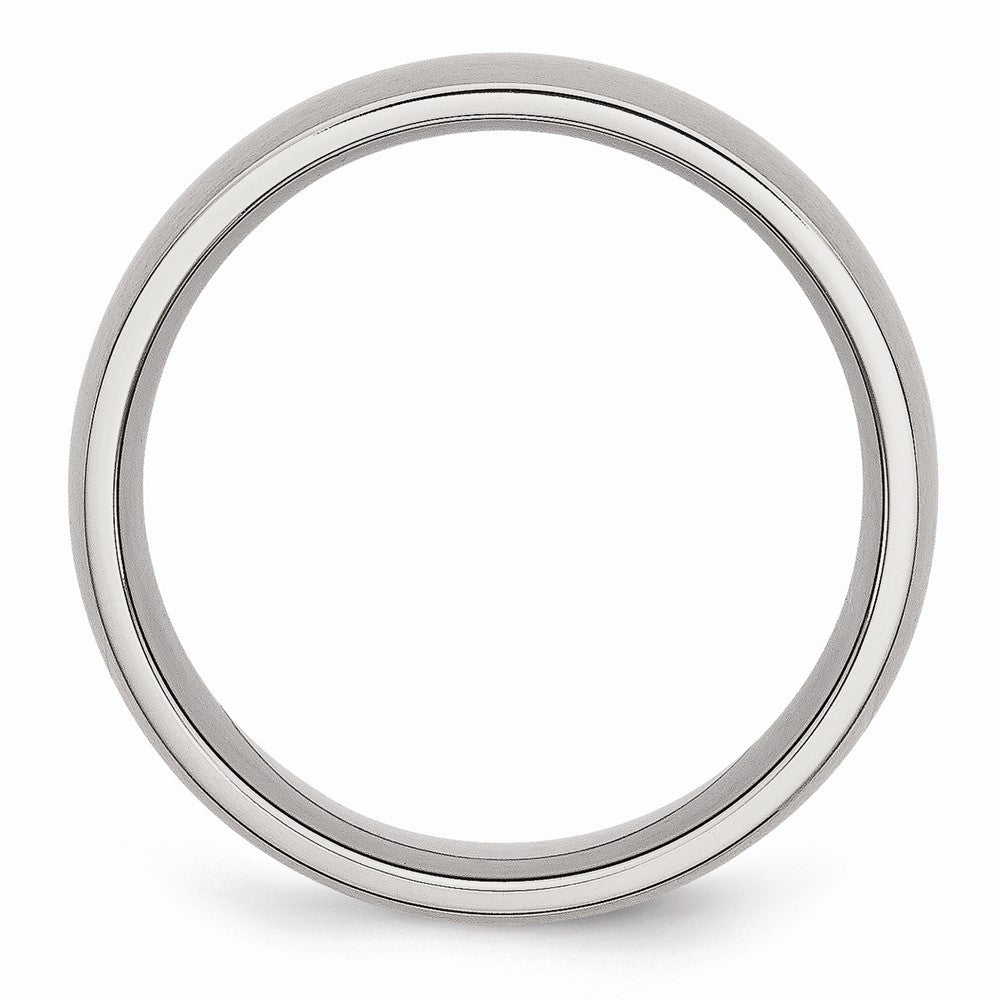 Chisel Stainless Steel 8mm Brushed Wedding Band