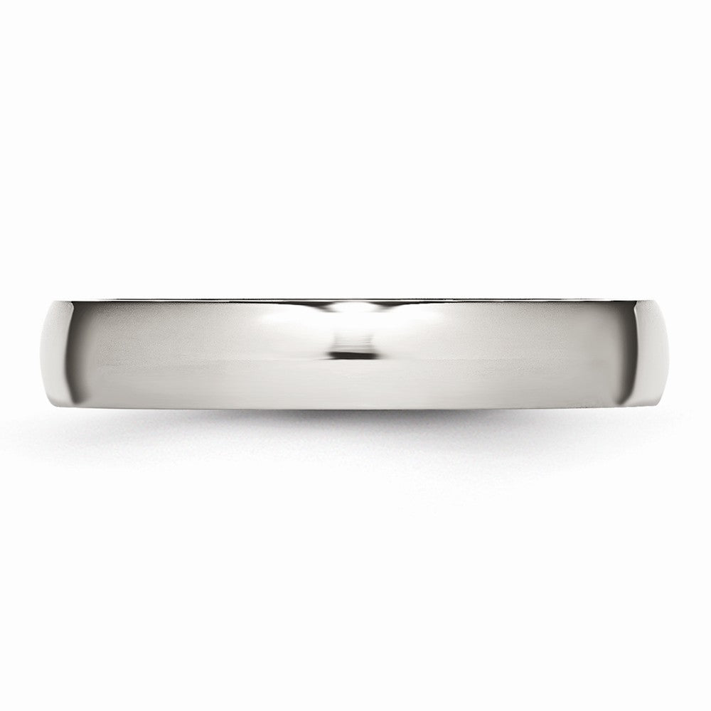 Chisel Stainless Steel 4mm Polished Wedding Band