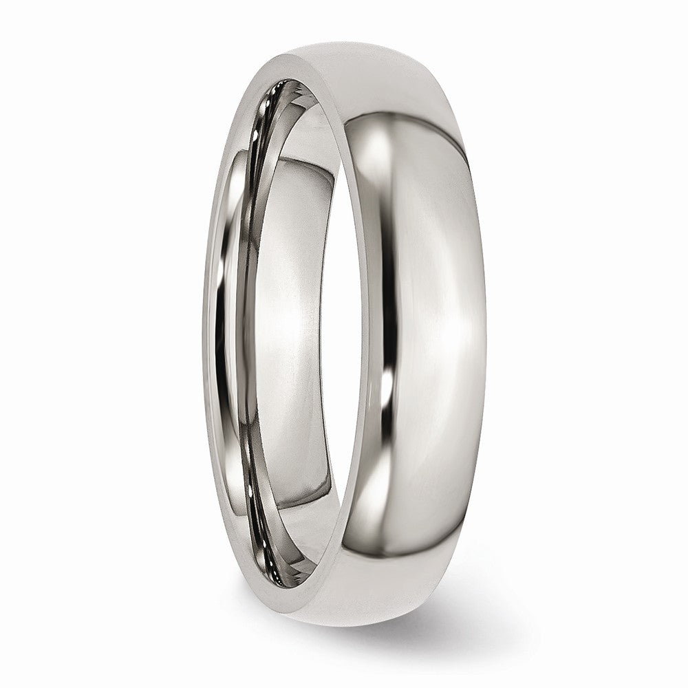 Chisel Stainless Steel 5mm Polished Wedding Band