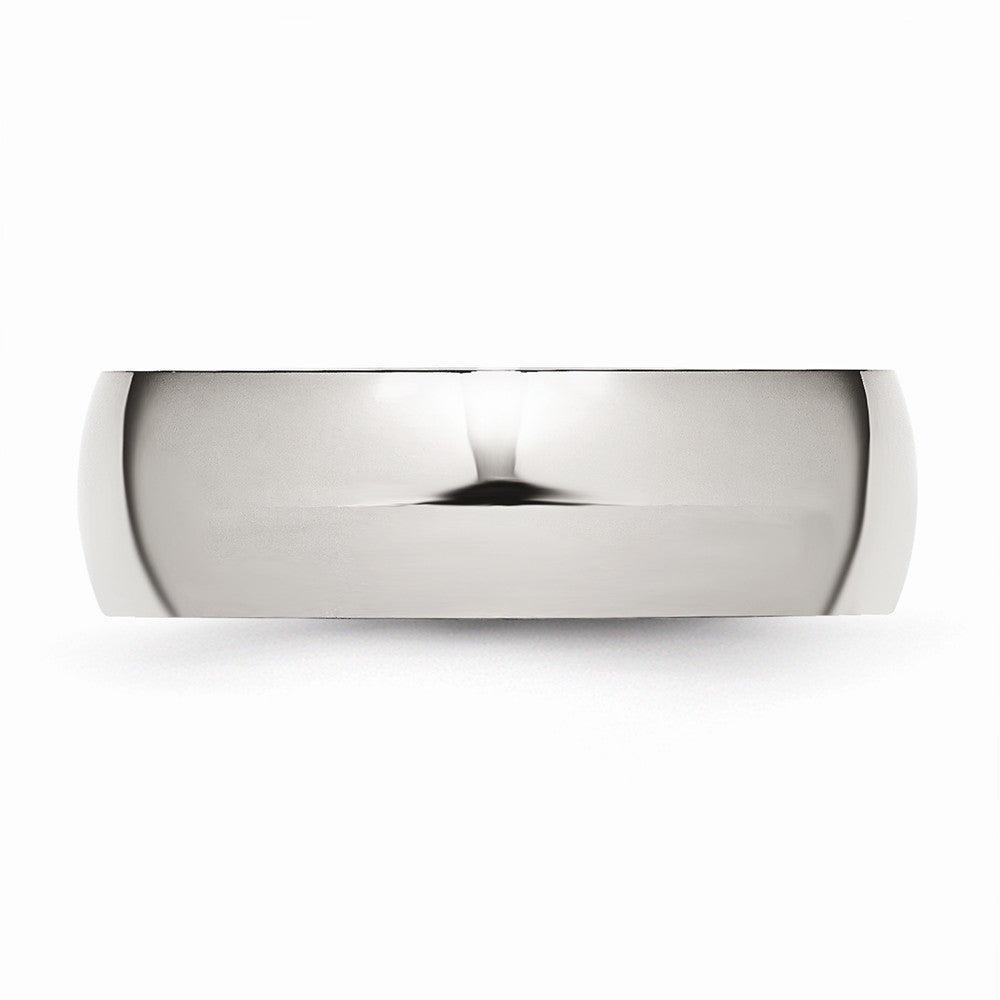 Chisel Stainless Steel 7mm Polished Wedding Band