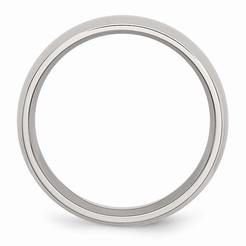 Chisel Stainless Steel 7mm Polished Wedding Band