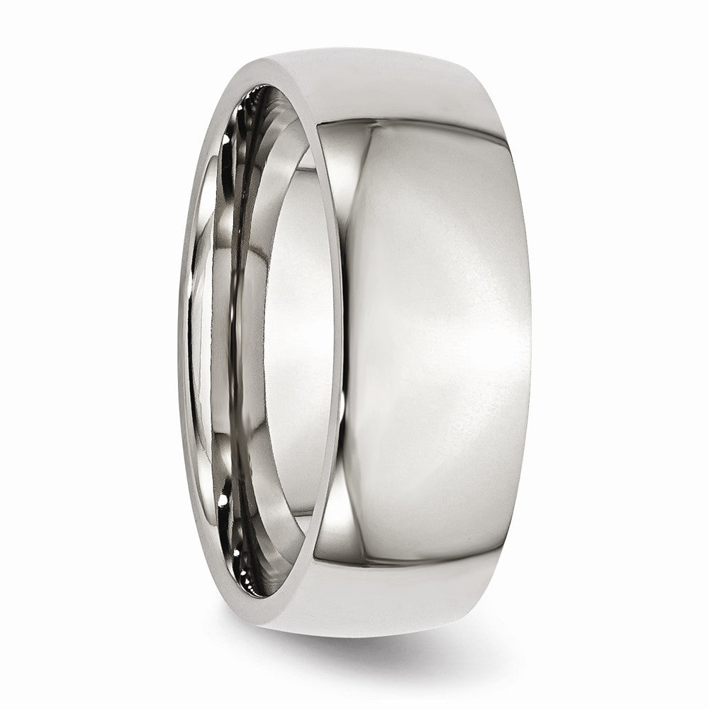 Chisel Stainless Steel 8mm Polished Wedding Band