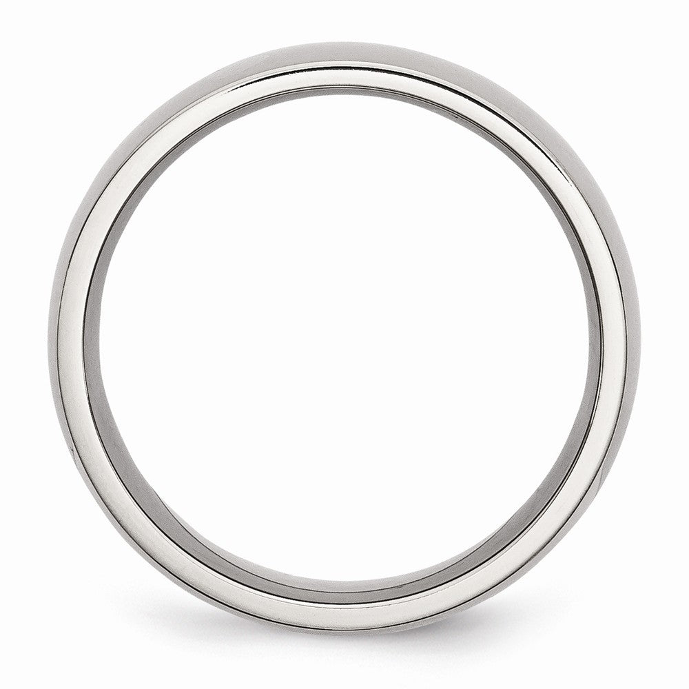 Chisel Stainless Steel 8mm Polished Wedding Band