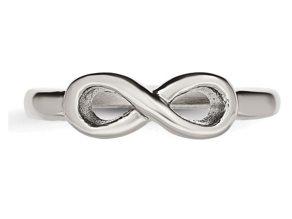 FJC Finejewelers Stainless Steel Polished Infinity Symbol Ring