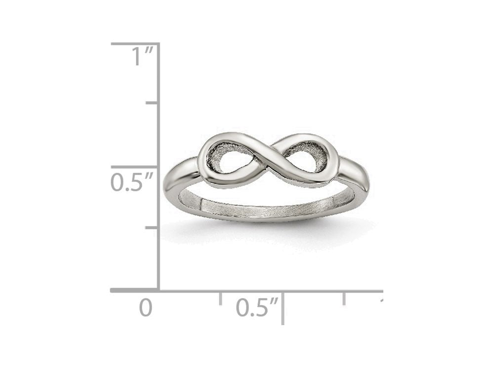 FJC Finejewelers Stainless Steel Polished Infinity Symbol Ring