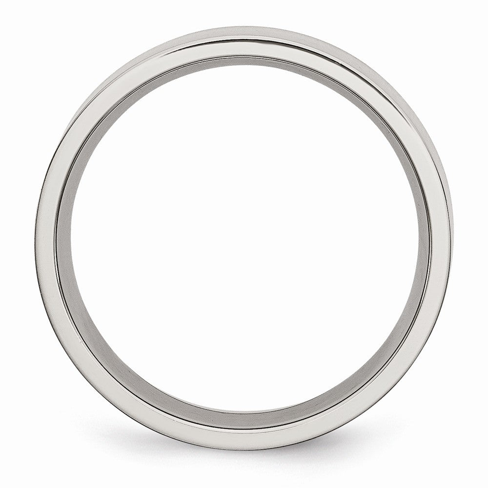 Chisel Stainless Steel Flat 6mm Brushed Wedding Band