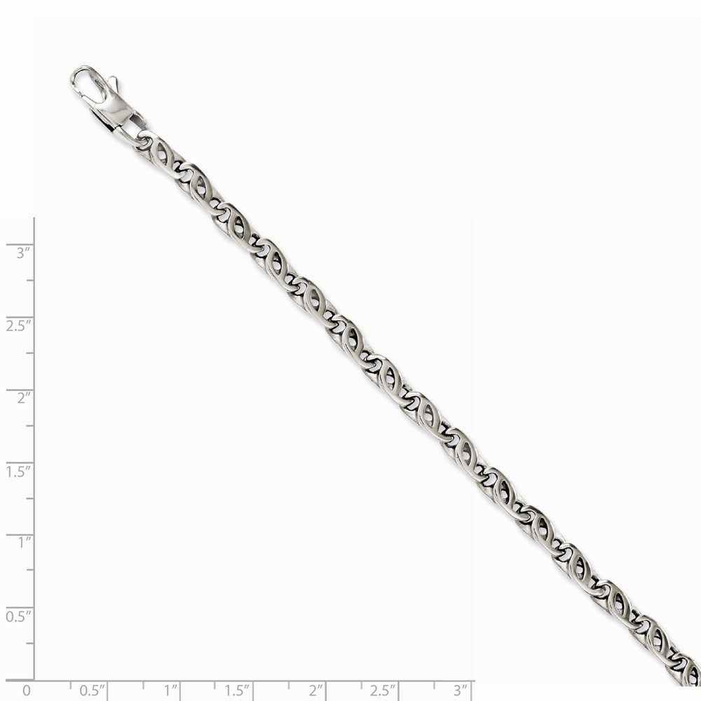 Chisel Stainless Steel Polished Fancy Link 7.5in Bracelet